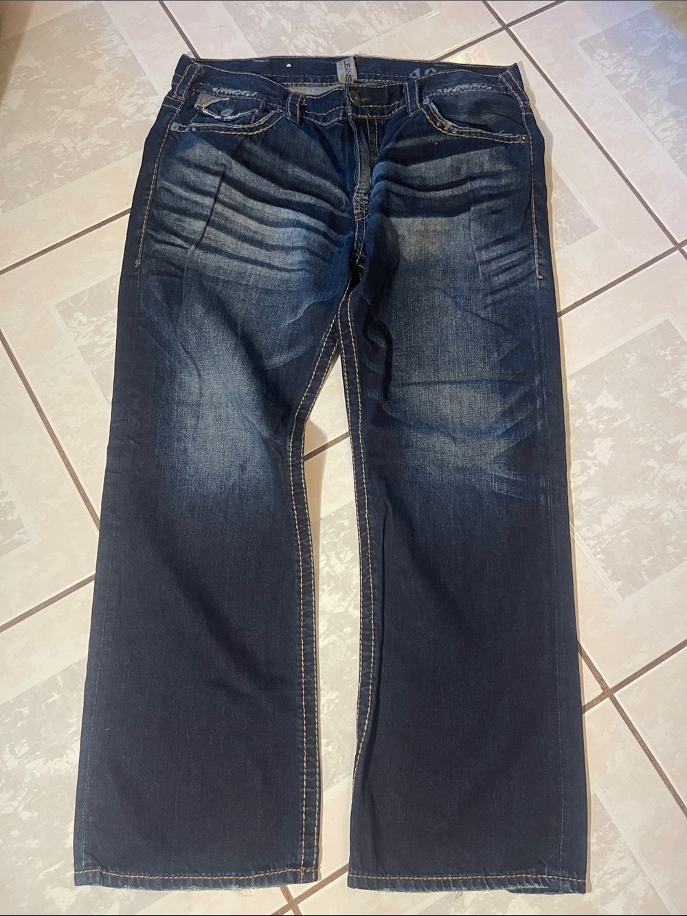 Silver Jeans Men’s Straight Leg Jeans in Dark Blue